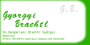 gyorgyi brachtl business card