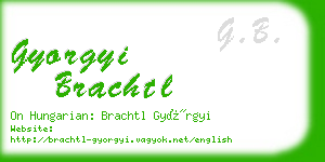 gyorgyi brachtl business card